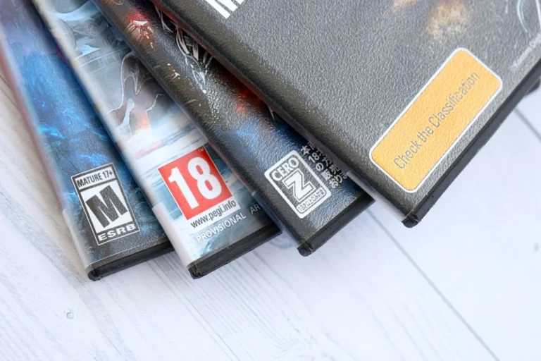 A small stack of video games