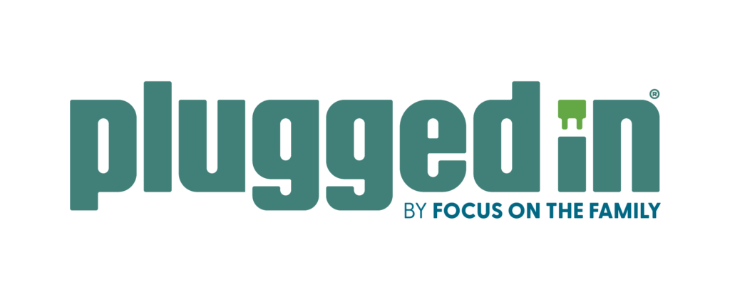 Logo for Plugged In by Focus on the Family
