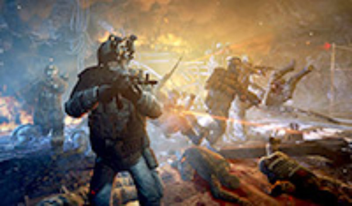 Chip Syge person foran Metro: Last Light - Plugged In