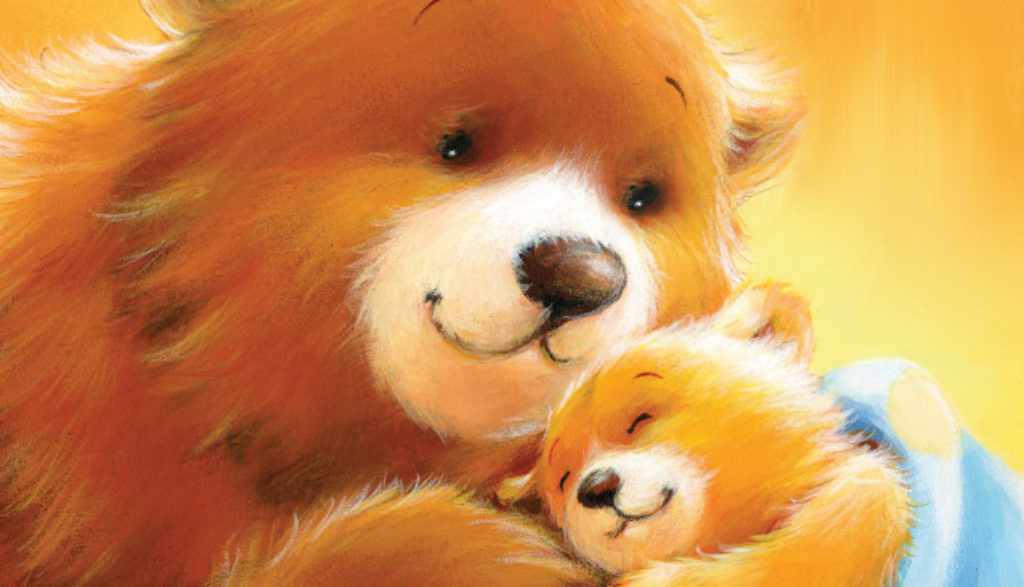 illustration of mama bear and cub
