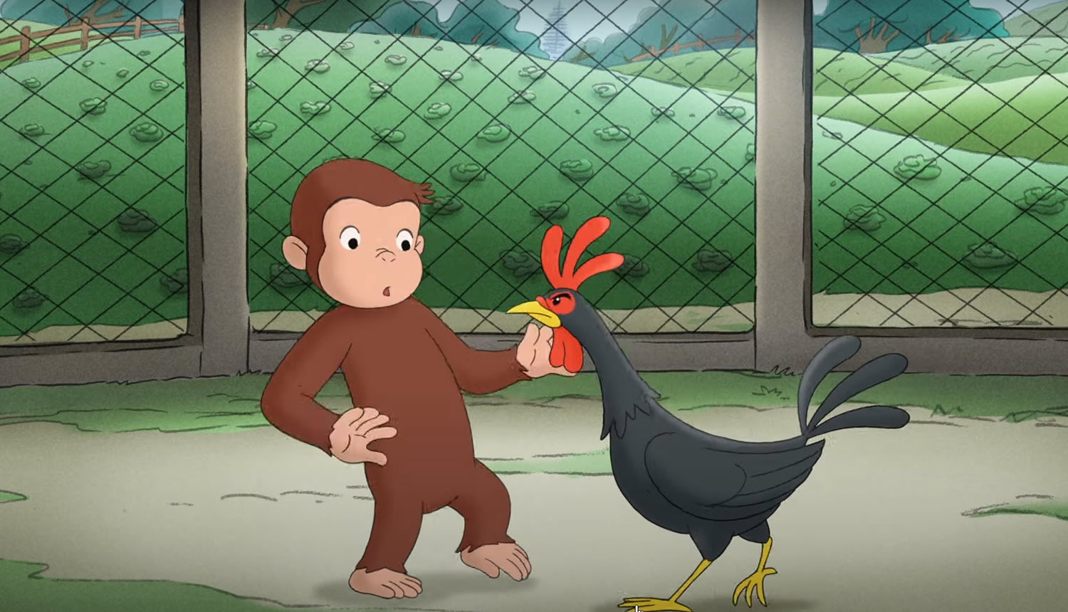 Curious George Kissing