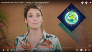 Screenshot of a woman talking on the YouTube Channel Crash Course
