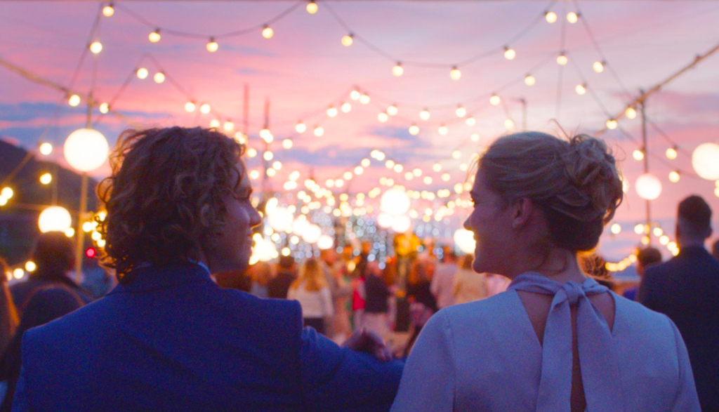 Two teens attending a dance