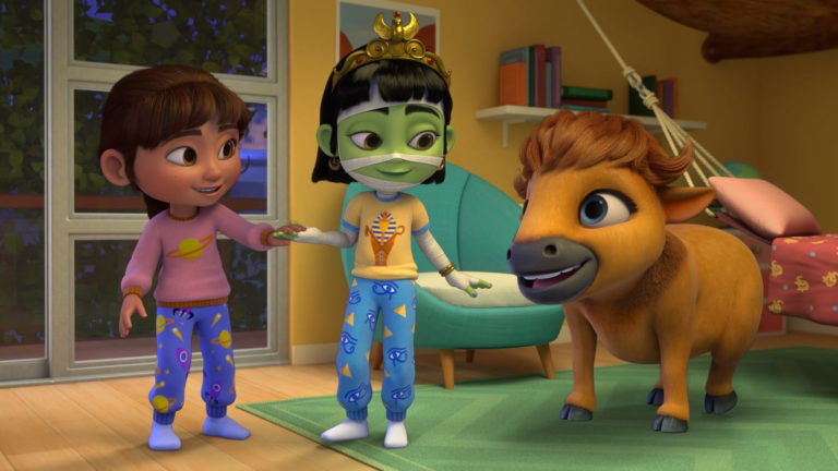 Screen shot of the animated show "Ridley Jones."