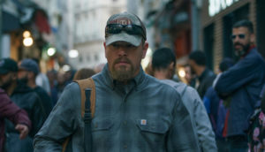 man walking down streets of Marseilles