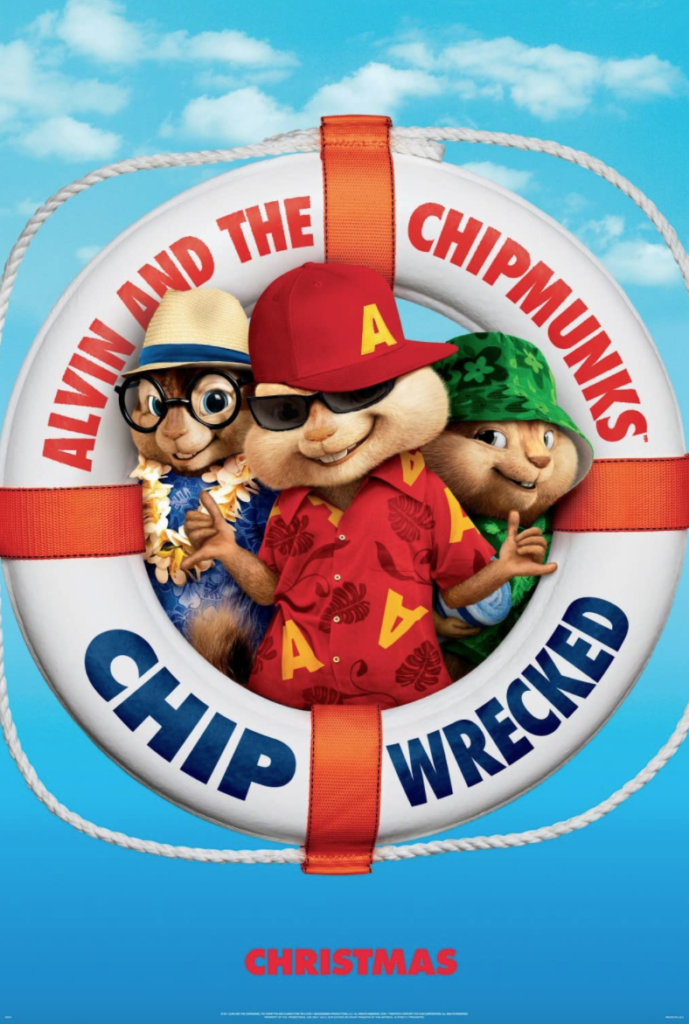 Alvin and the Chipmunks Chipwrecked movie poster