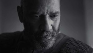 Denzel Washington in the Tragedy of Macbeth movie