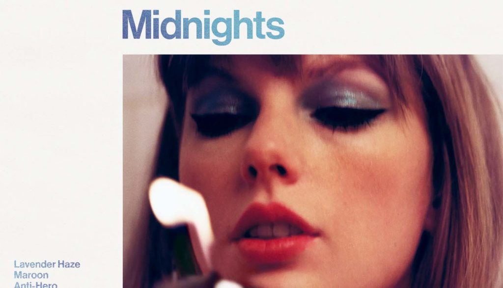 taylor swift looking at a lighter - Taylor Swift's Midnights 3am edition album cover