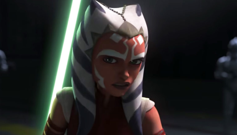 Ahsoka with a lightsaber - Tales of the Jedi