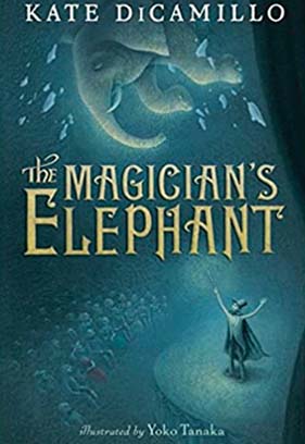 A magician and an elephant - The Magician's Elephant book cover
