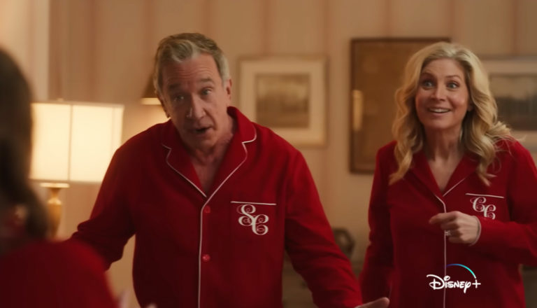 Santa and Mrs. Claus in pajamas - The Santa Clauses
