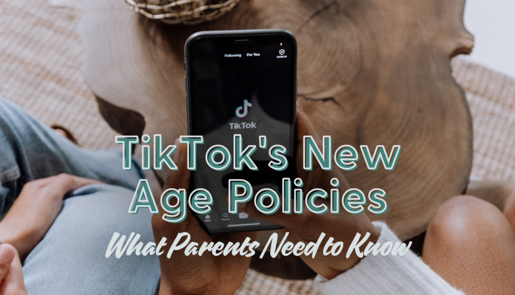 a woman opening TikTok on her phone - TikTok's New Age Policies