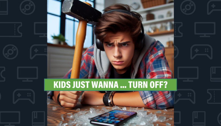 a teenager holding a sledgehammer standing over a broken phone
